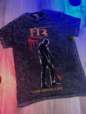 Friday the 13th Camp crystal Lake Jason Voorhees Halloween Horror graphic tee